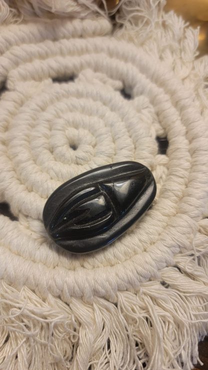 Black Obsidian Vagine Worry Stone