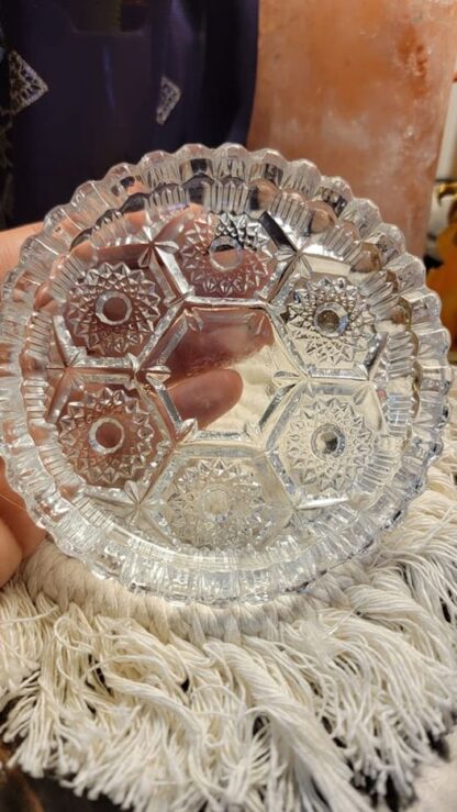 Vintage Crystal Trinket Dish