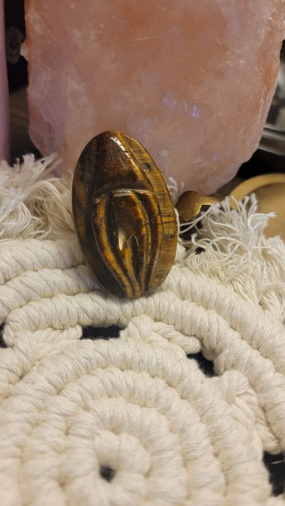 Tigers Eye Vagine Worry Stone