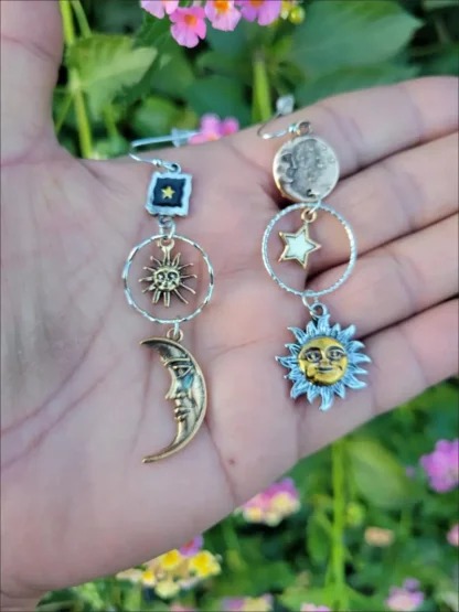 Sun and Moon Earrings