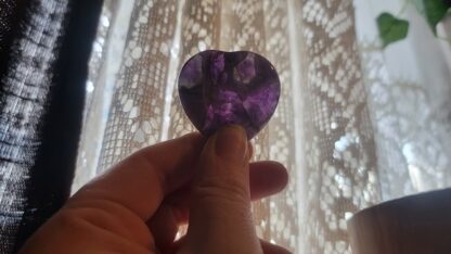 Amethyst Heart Worry Stone