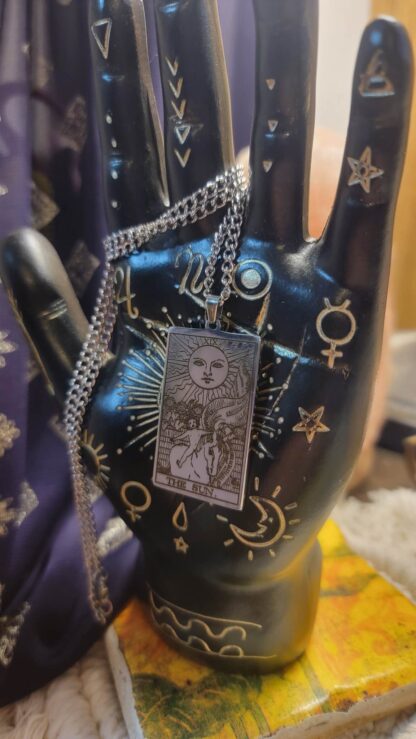 Rider Waite tarot deck The Sun Tarot Card unisex Necklace