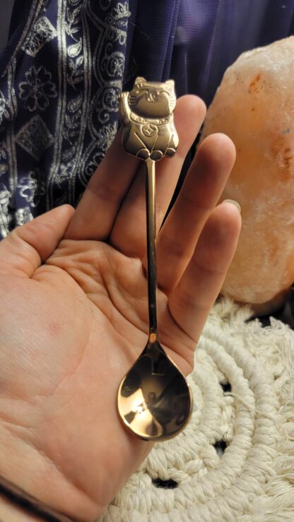 Chonky Happy Cat Coffee Spoon