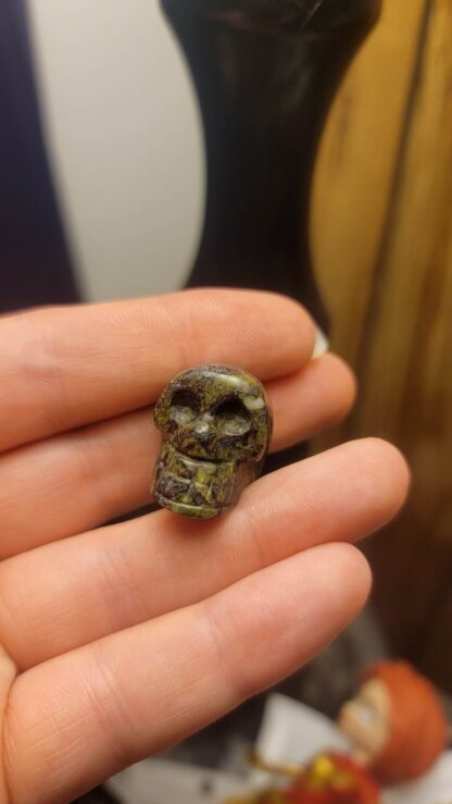 Dragon Blood Jasper Skull