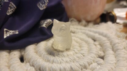 Clear Quartz Crystal Cat