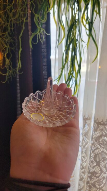 Vintage Crystal Tree Ring Holder - Image 3