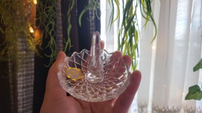 Vintage Crystal Tree Ring Holder