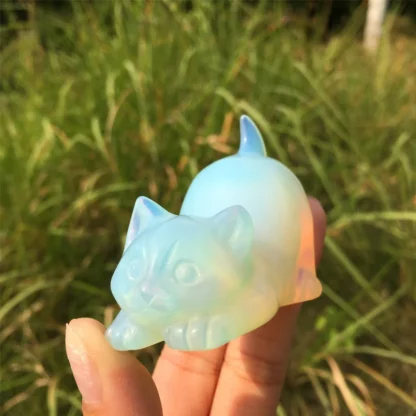 Opalite Crystal Cat